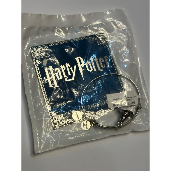 NEW Harry Potter Sorting Hat Expandable Bangle By Alex And Ani Silver Tone - Picture 3 of 5
